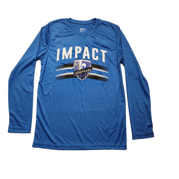 MLS Montreal Impact Boys Performance Long Sleeve‎ Tee Size M (10/12) - Picture 1 of 5